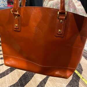Bag, Elegant Brown Leather Tote